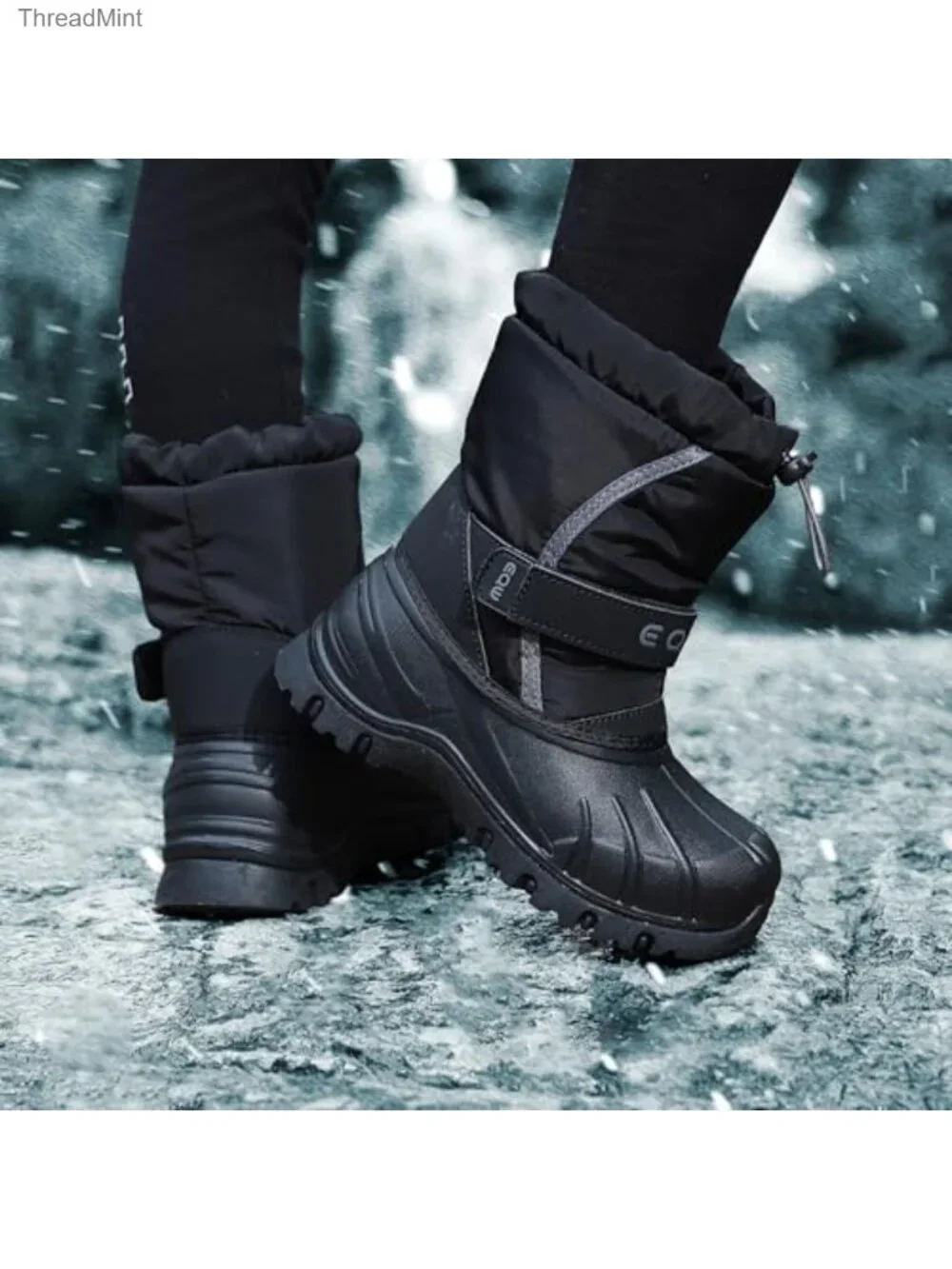 Kids Snow Boots Waterproof 300g Insulation Fur Lined Boys Girls Winter